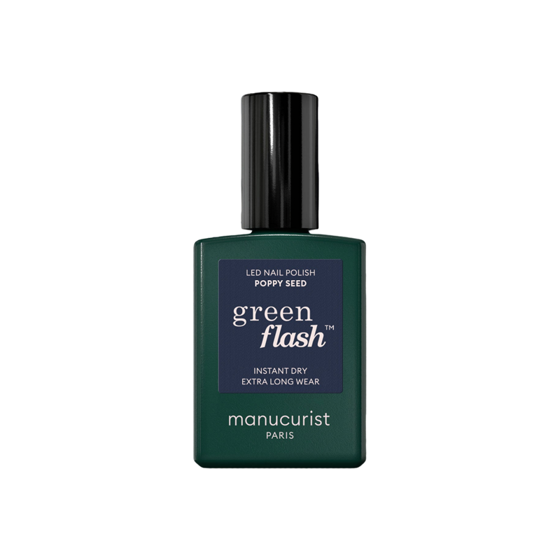 Manucurist Green Flash Poppy Seed Vernis semi-permanent bleu grisâtre 15ml