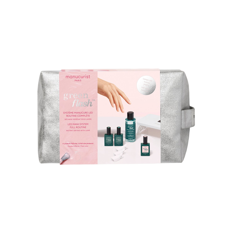 Manucurist Green Flash Kit Vernis semi-permanent Hortencia avec Lampe Slim 24W