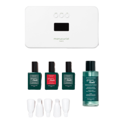 Manucurist Green Flash Kit Vernis semi-permanent Hortencia avec Lampe Slim 24W