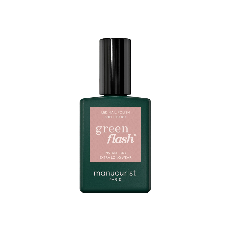 Manucurist Green Flash Shell Vernis semi-permanent beige rosé 15ml