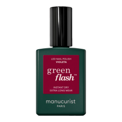 Manucurist Green Flash Violeta Vernis semi-permanent violet rosé 15ml