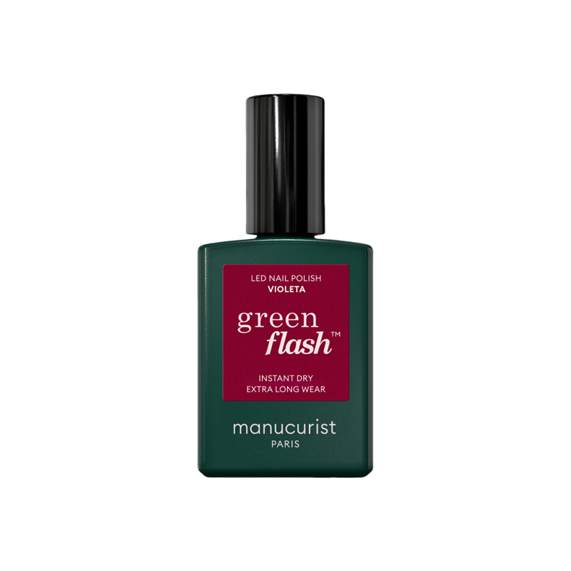 Manucurist Green Flash Violeta Vernis semi-permanent violet rosé 15ml