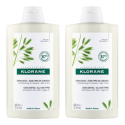 Klorane Extra-Doux Shampooing à l'Avoine bio lot de 2x400ml