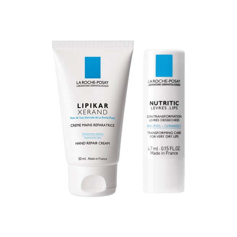 La Roche-Posay Lipikar Xerand Crème mains 50ml + Nutritic Lèvres 4,7ml