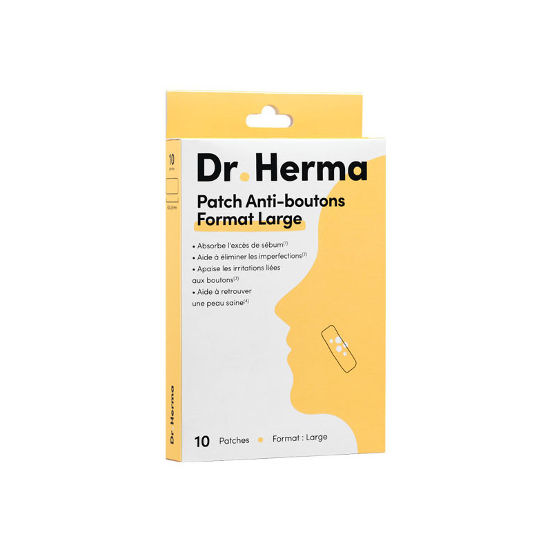 Dr. Herma Anti-bouton format large 10 patchs