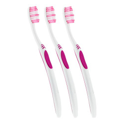 Egydium Basic Brosse à dents medium lot de 3