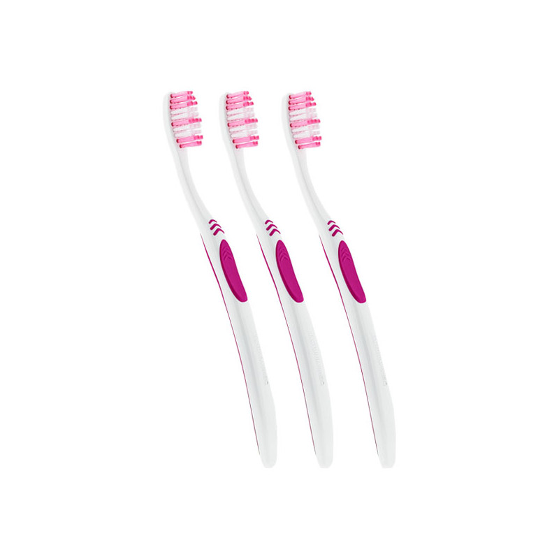 Egydium Basic Brosse à dents medium lot de 3