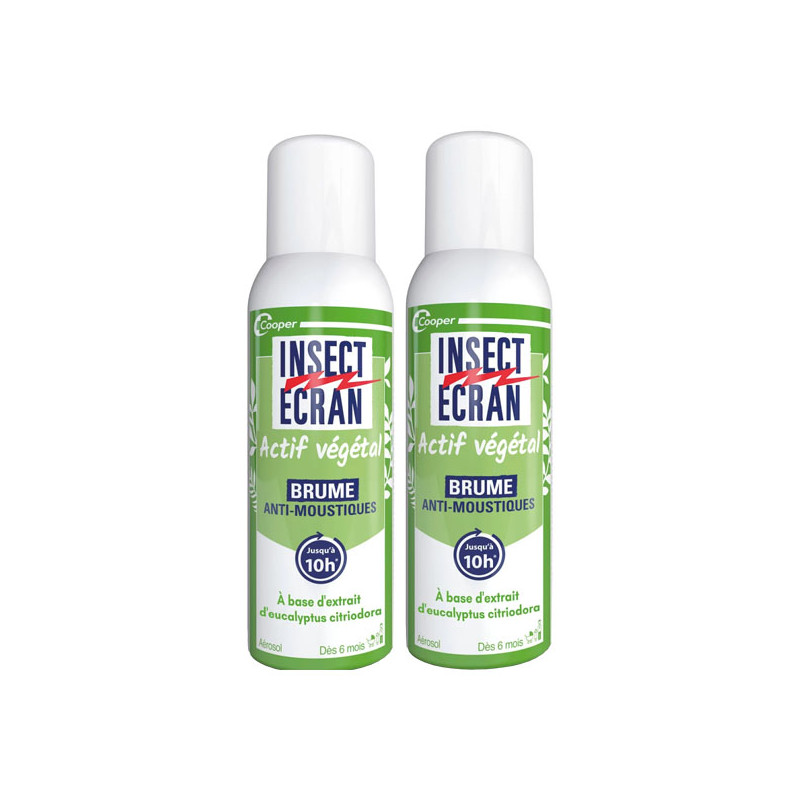 Insect Ecran Actif Végétal Brume anti-moustique lot de 2 x 100ml