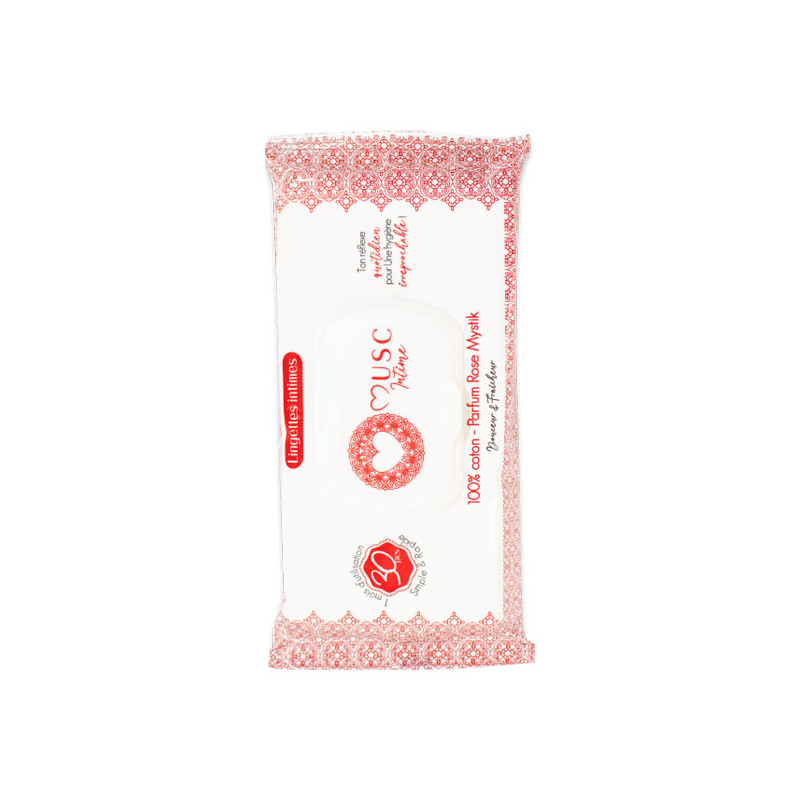 Musc Intime Rose Mystic Lingettes intimes paquet de 30