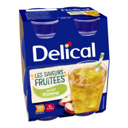 Delical Boisson Les Saveurs Fruitées goût pomme lot de 4x200ml