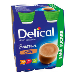 Delical Boisson HP HC sans sucres saveur café lot de 4x200ml