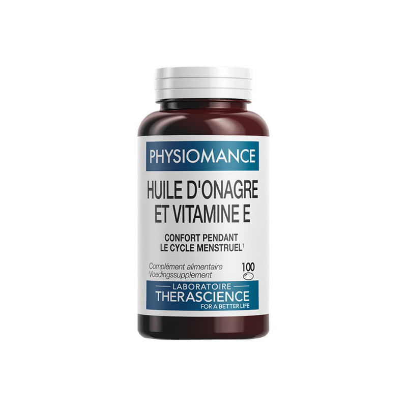 Physiomance Huile d'onagre & Vitamine E 100 capsules