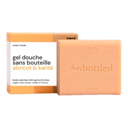 Unbottled Gel Douche sans bouteille Abricot & Karité 110gr