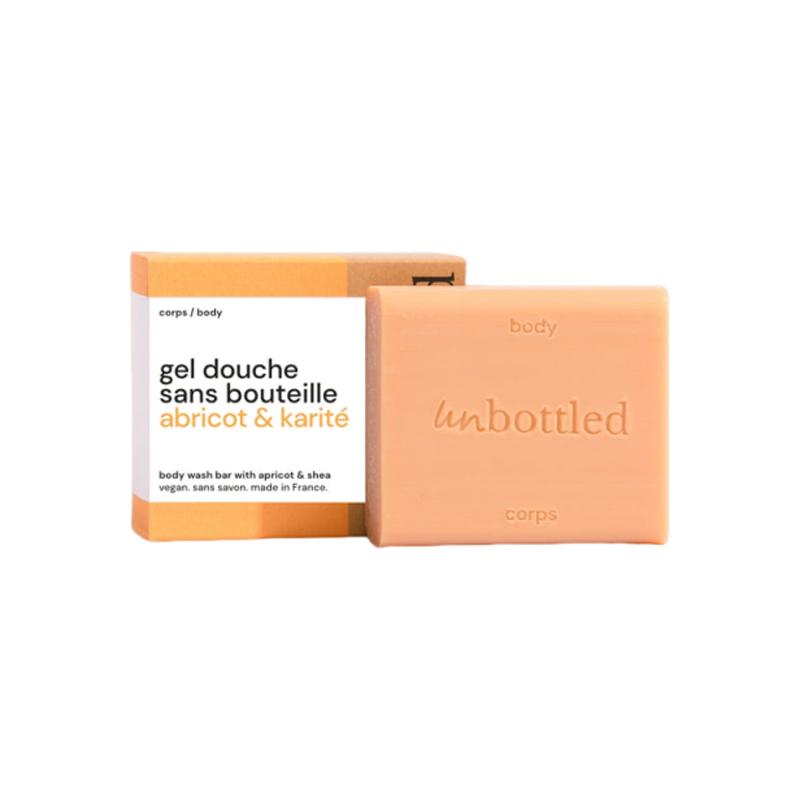 Unbottled Gel Douche sans bouteille Abricot & Karité 110gr