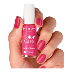 Poderm Color Care Tea Tree Vernis à ongles rose framboise 8ml