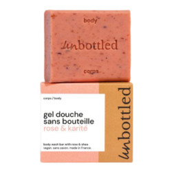 Unbottled Gel Douche sans bouteille Rose & Karité 110gr