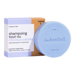 Unbottled Shampoing solide tout nu cheveux colorés 75gr