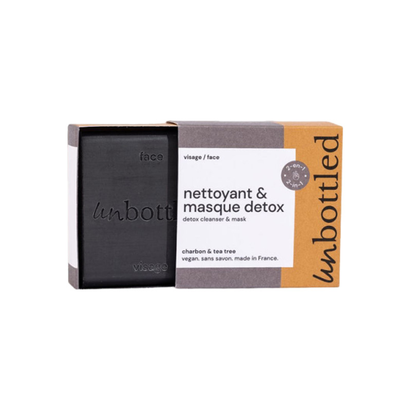 Unbottled Nettoyant & Masque Detox 90gr