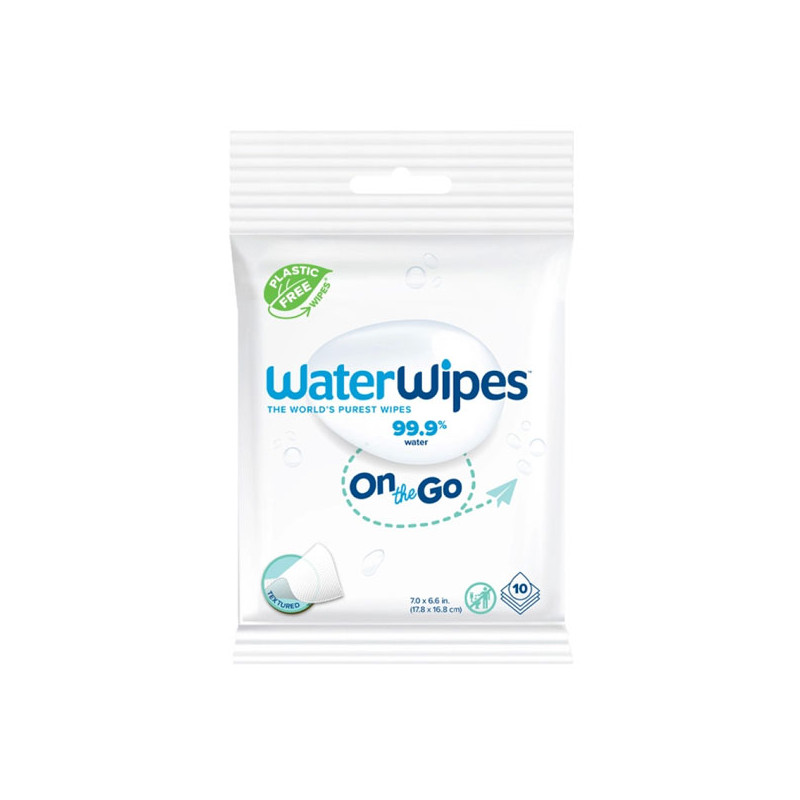 WaterWipes On the Go 10 lingettes