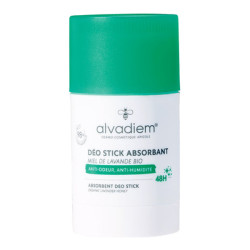 Alvadiem Déo Stick absorbant 48h au miel de lavande bio 50gr