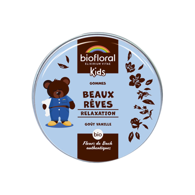 Biofloral Kids gommes Beaux Rêves relaxation bio 45gr