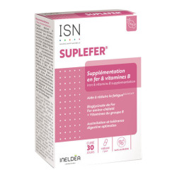 Ineldea Santé Naturelle Suplefer Supplémentation en fer & vitamines B 30 gélules végétales