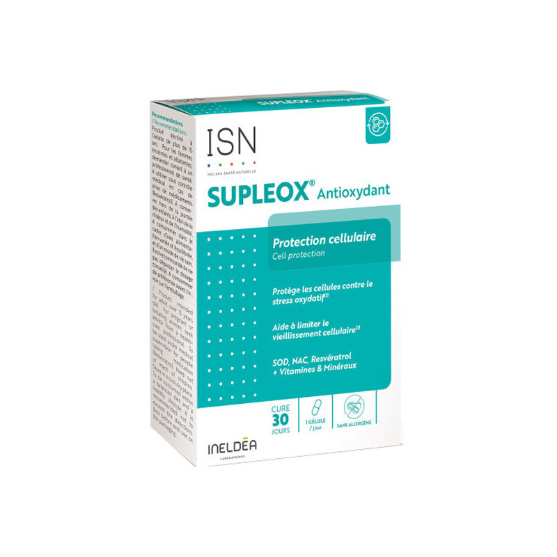 Ineldea Santé Naturelle Supleox Antioxydant 30 Gélules