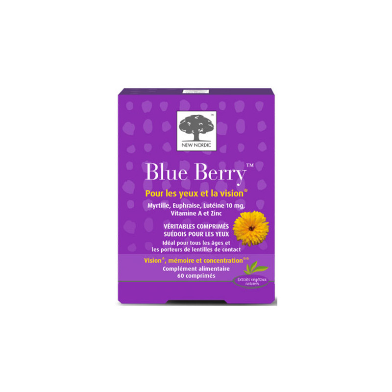 New Nordic Vison Bleu berry 60 comprimés 150gr