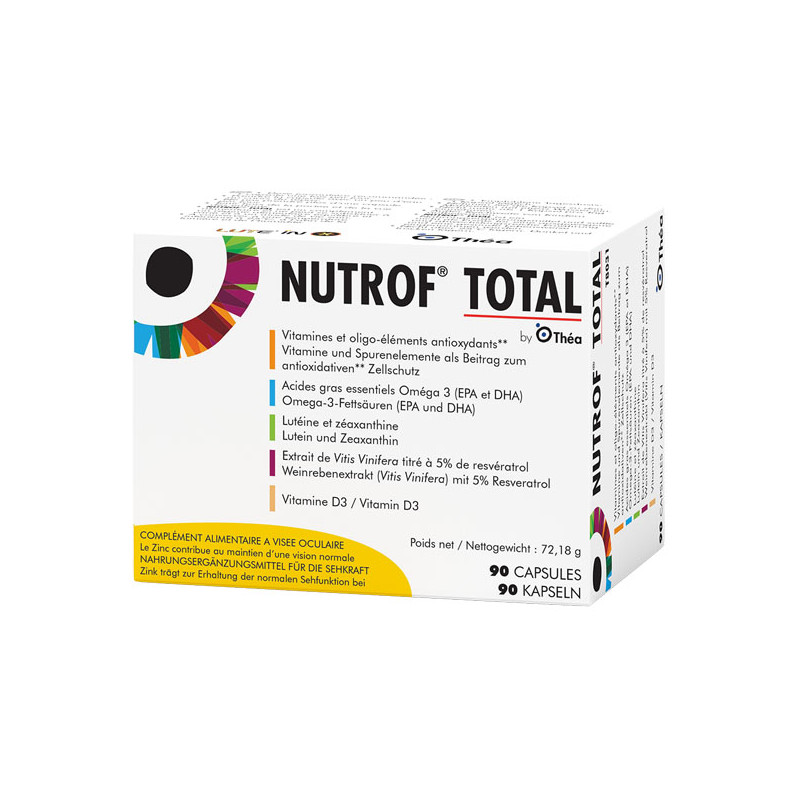 Nutrof Total à Visée oculaire 180 capsules