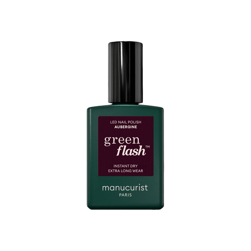 Manucurist Green Flash Vernis à ongles aubergine 15ml