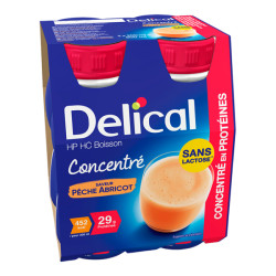 Delical Boisson Concentré HP HC pêche abricot 4 x 200ml