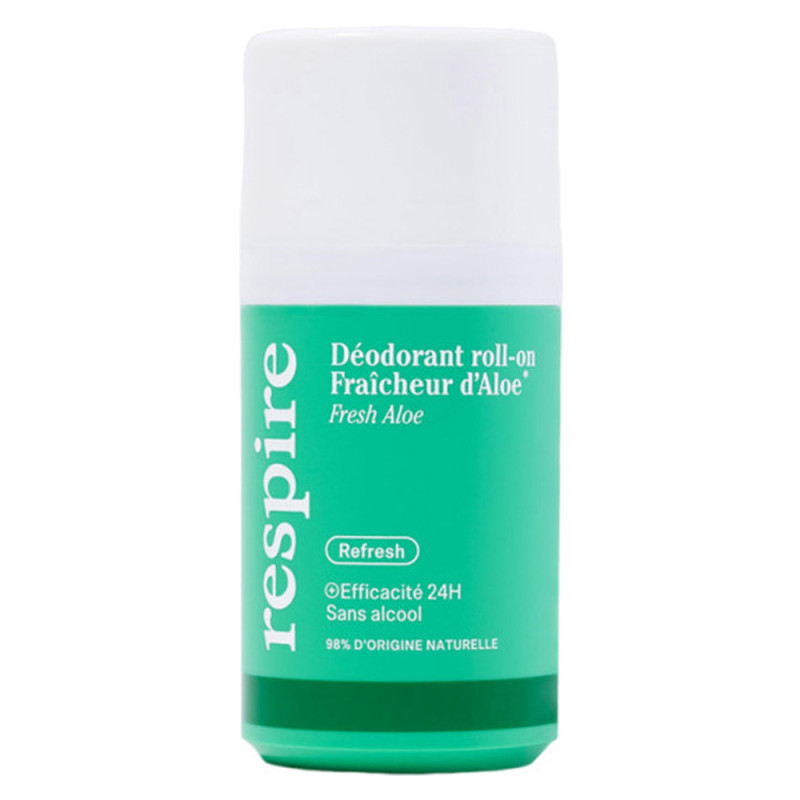 Respire Déodorant roll-on fraîcheur d’aloe 50ml