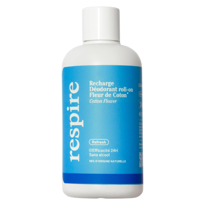 Respire Recharge Déodorant Fleur de Coton roll-on 150ml