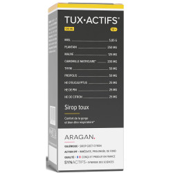 Aragan Synactifs TuxActifs 12+ Sirop toux bio 125ml