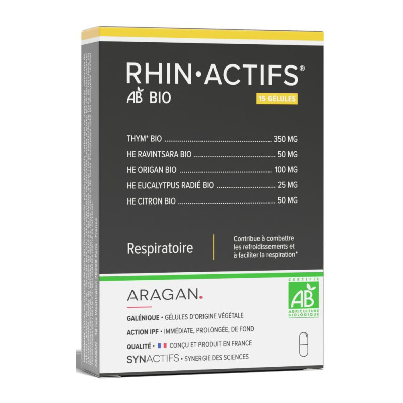 Aragan Synactifs Rhin Actifs bio respiratoire 10 gélules