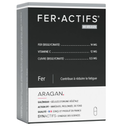 Aragan Synactifs Fer Actifs 60 gélules