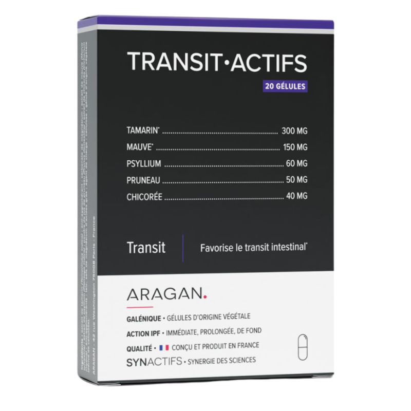 Aragan Synactifs Transit-Actifs 20 gélules