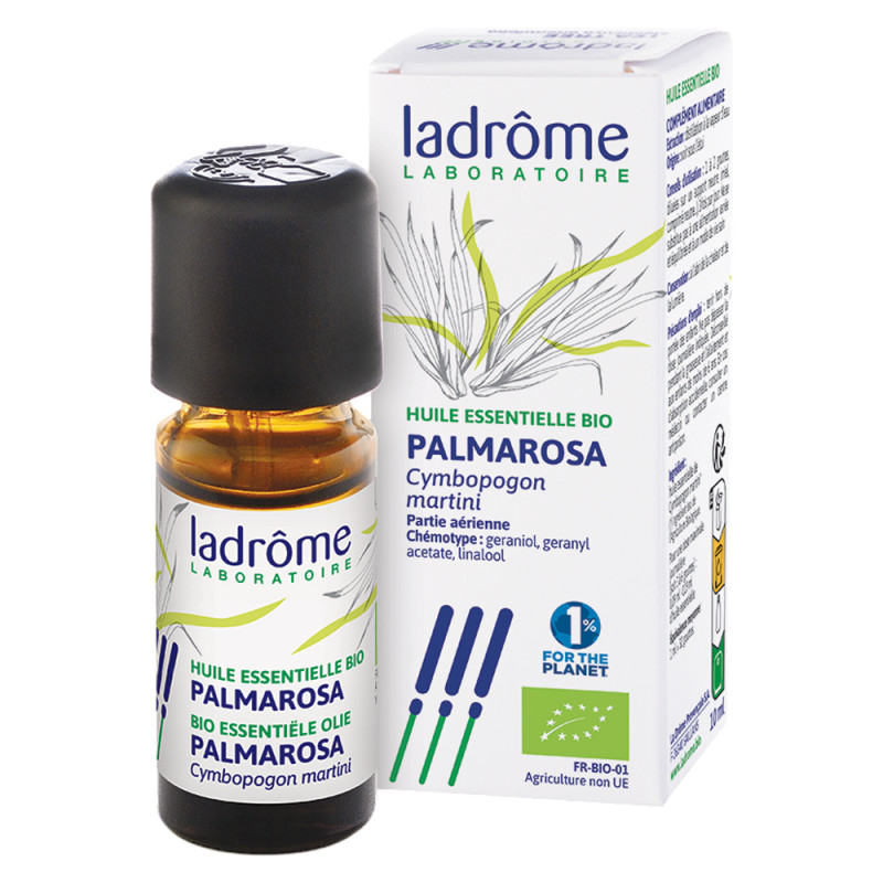 Ladrôme Palmarosa Huile essentielle bio 10ml