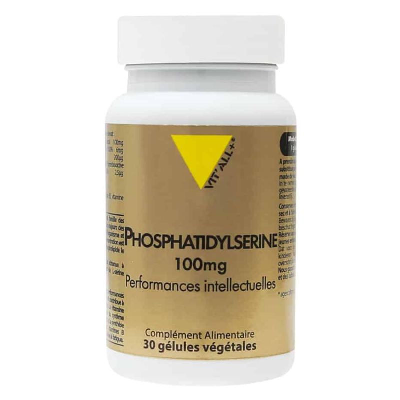 Vit'All+ Phosphatidylsérine 100mg 30 gélules végétales