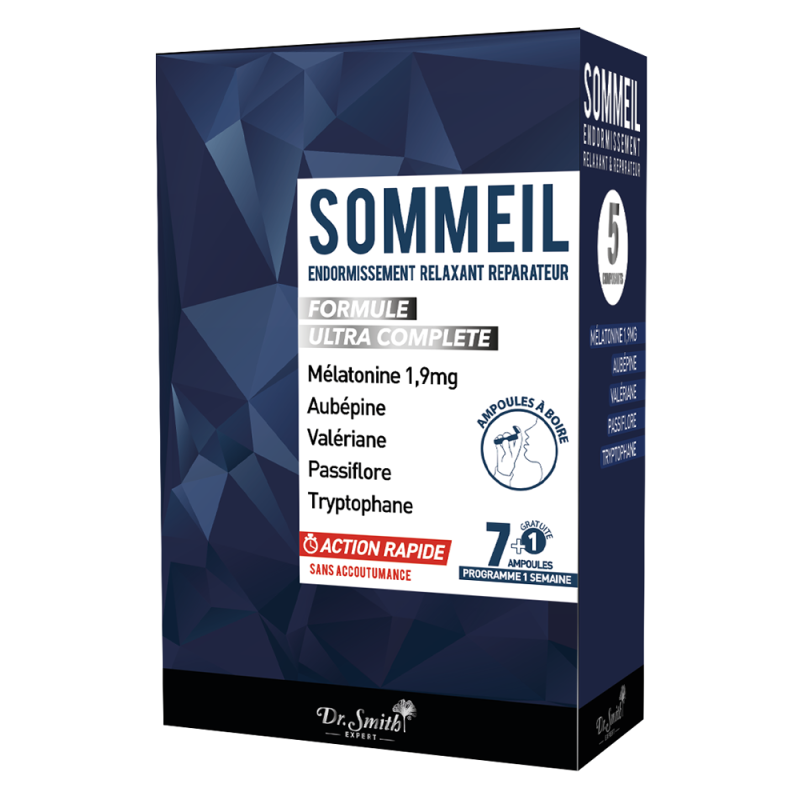 Dr Smith Sommeil 8 ampoules de 10ml