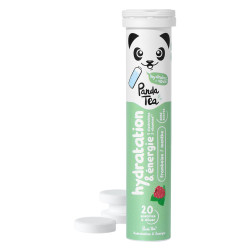 Panda Tea Hydratation & Énergie Framboise menthe 20 pastilles