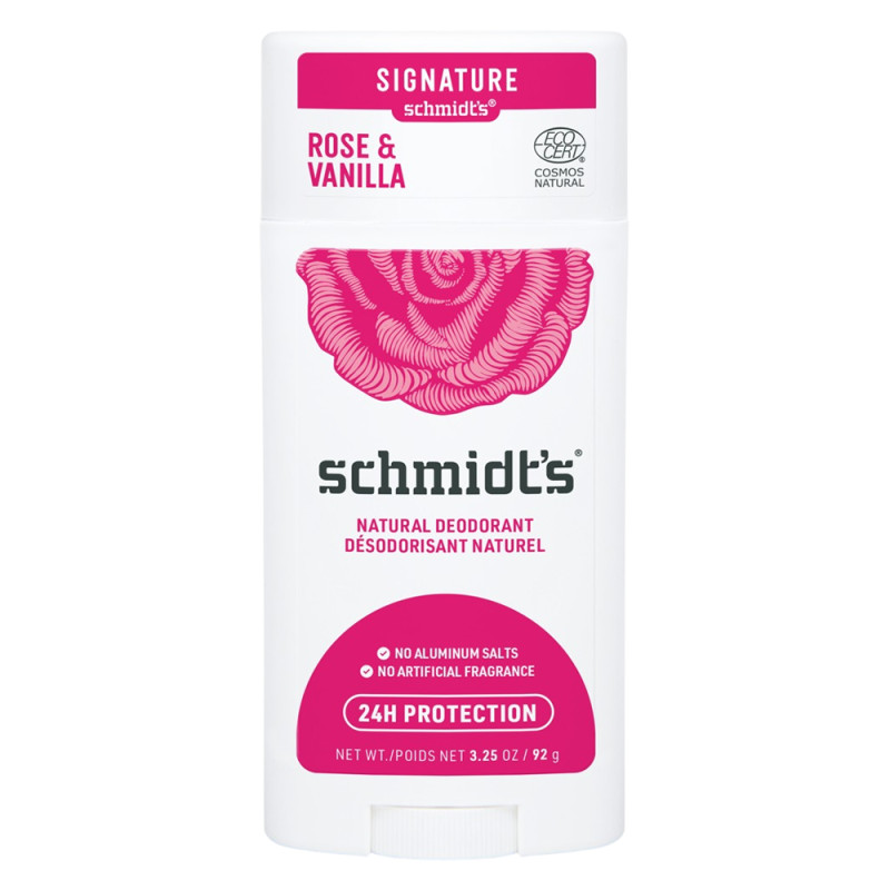 Schmidt's Déodorant stick Rose & vanille 58ml