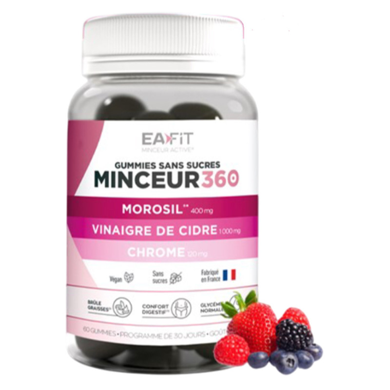 Eafit Minceur 360 Morosil + vinaigre de cidre 60 gummies