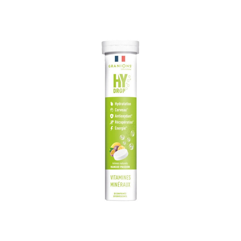 Granions Hydrop Pastilles hydratation 5 en 1 mangue passion 20 comprimés
