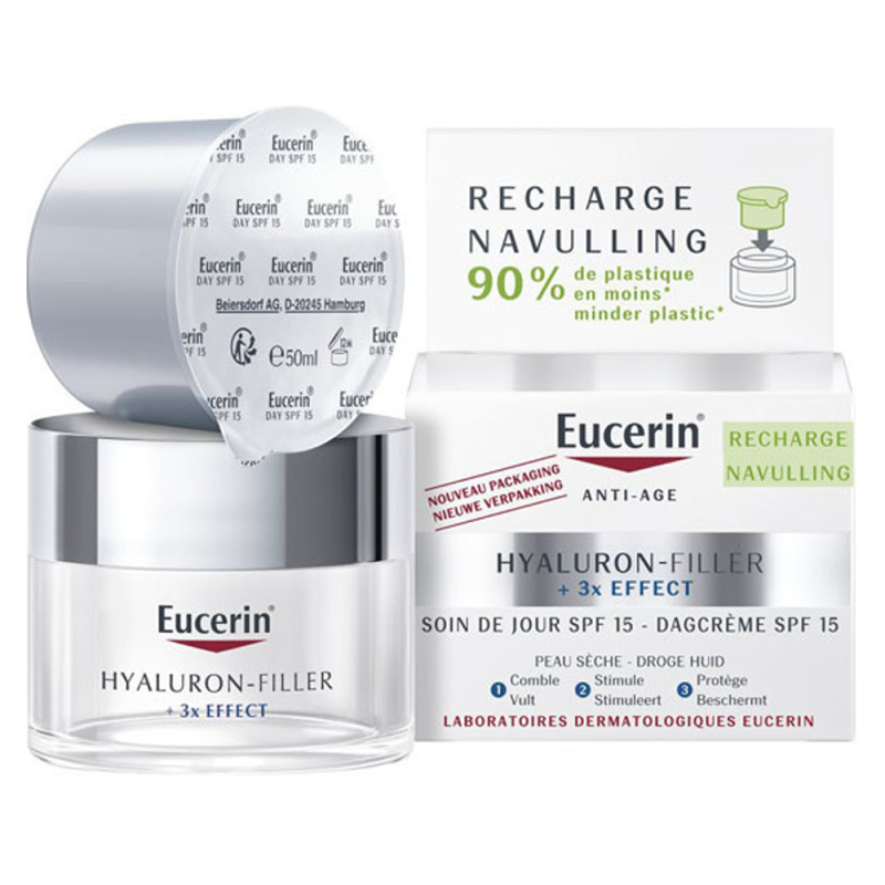Eucerin Hyaluron-Filler +3x Effect Recharge soin de jour SPF15 - 50ml