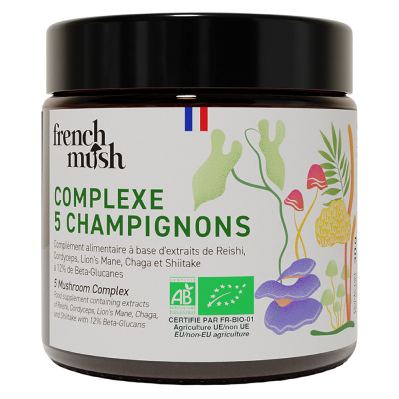 French Mush Complexe 5 Champignons poudre 30gr