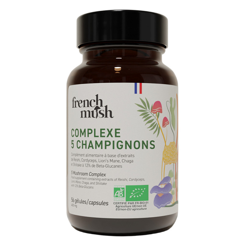 French Mush Complexe 5 Champignons 56 gélules