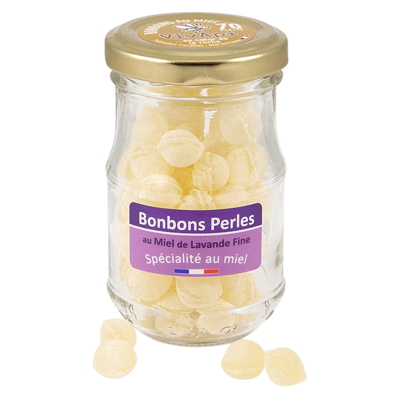 Vivapi Bonbons Perles au Miel de Lavande fine 70gr