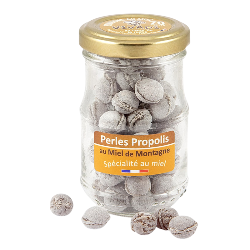 Vivapi Bonbons Perles Propolis au Miel de montagne 70gr