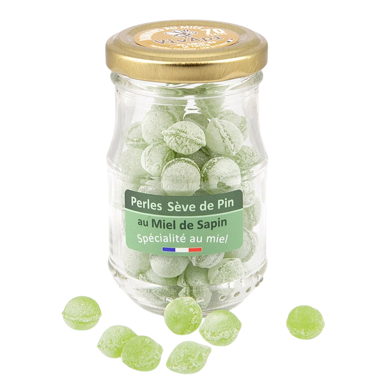 Vivapi Bonbons Perles Sève de Pin au Miel de Sapin 70gr